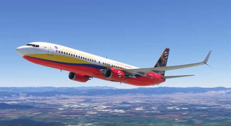 Oceanic Airways presenta la livery Libertador: Un tributo a Colombia en el 737-900ER